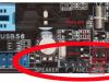 Motherboard fault indication